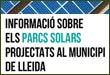 Informació sobre els parcs solars projectats al municipi de Lleida